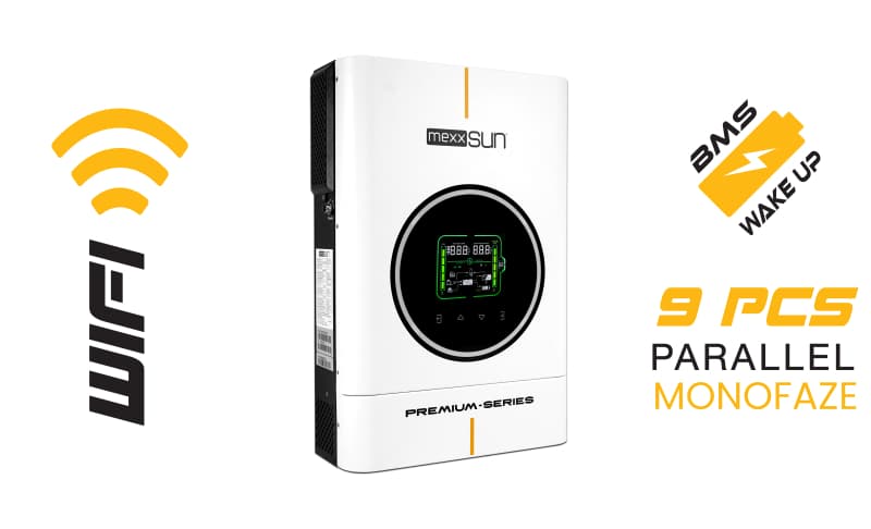 Mexxsun Premium 4 kW 24 V MPPT Akıllı İnverter - Çift Çıkış ve Wi-Fi
