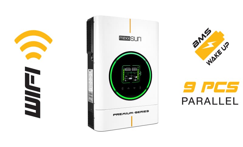 Mexxsun Premium 6 kW 48 V MPPT Akıllı İnverter - Çift Çıkış ve Wi-Fi